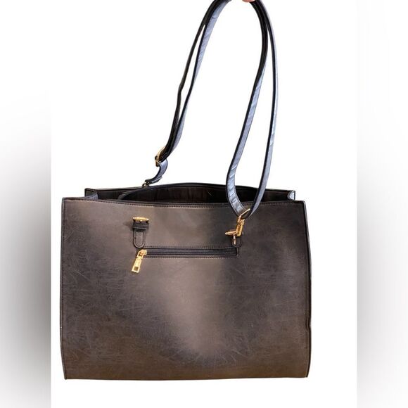 Laptop Shoulder Bag with Adjustable Strap Inside and Outside Pockets Color Blue - Picture 9 of 9